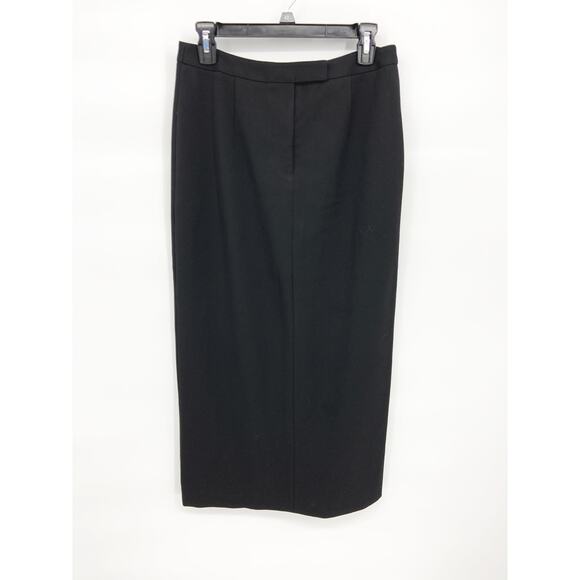 Talbots Modest Black A-line Skirt with Back Slit Stretchable Waist Size 8 - Picture 1 of 8